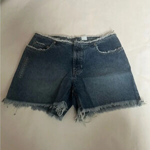 Jobacci Shorts Women's size US 4 Denim blue Cut Off Mini  Short NWT